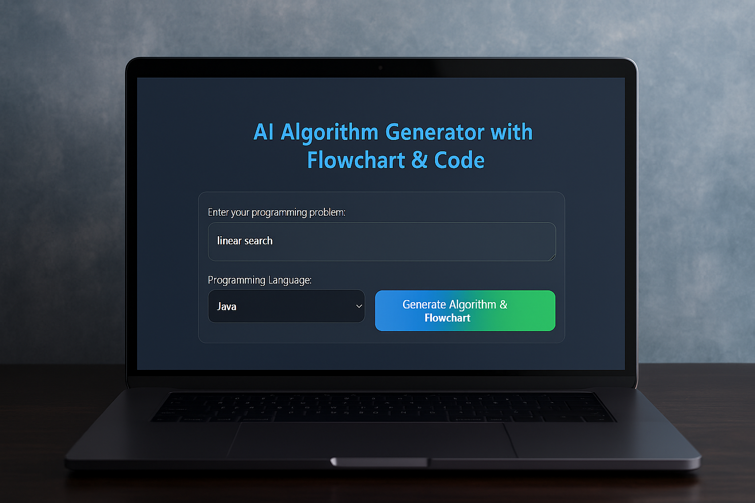 AI Algorithm and Code Generator Project Image